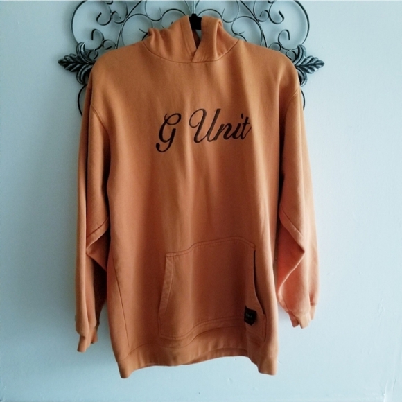g-unit-shirts-vintage-rare-gunit-orange-hoodie-poshmark